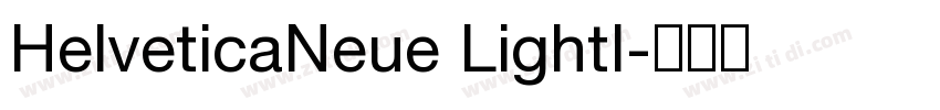 HelveticaNeue LightI字体转换